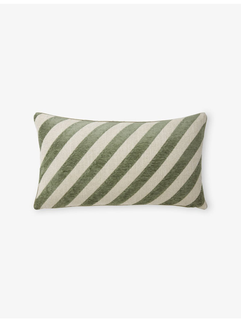 Yves Delorme Calisson striped woven cushion cover 57cm - British product