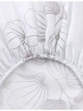 Yves Delorme Orchidee cotton fitted sheet with floral print - British product