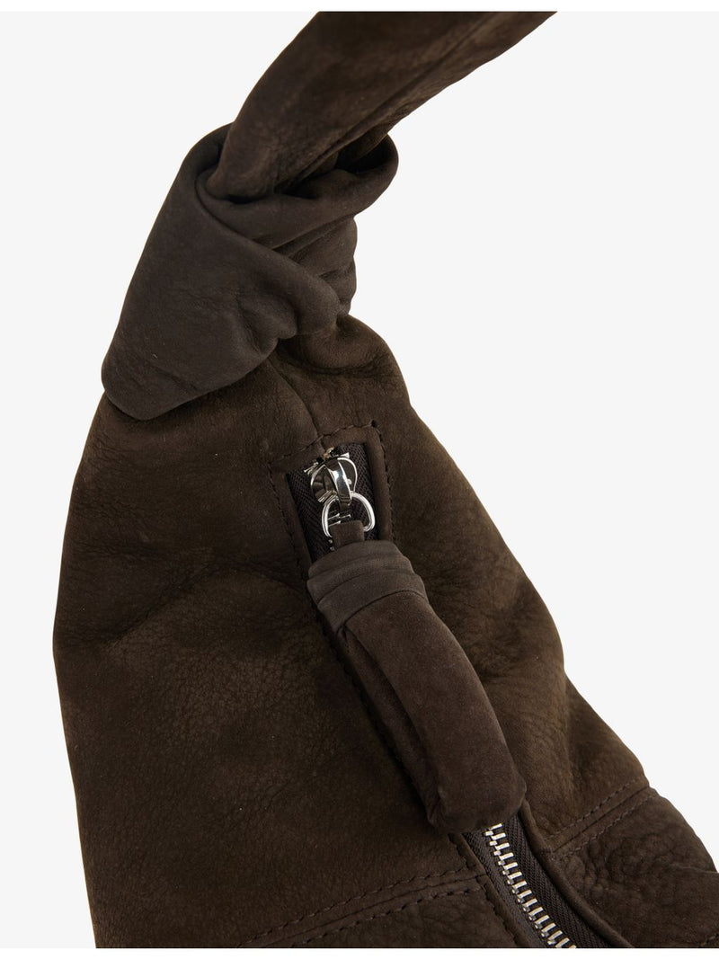 LEMAIRE Fortune Croissant suede shoulder bag, imported from the UK