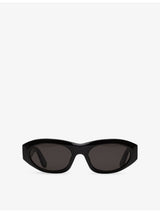 selfridges RetroSuperFuture Cinema Black Oval-Frame Acetate Sunglasses- Buy online at McGrocer