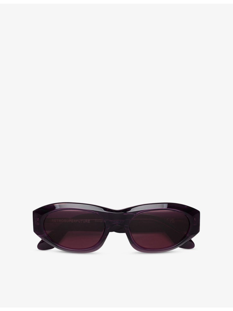Retrosuperfuture Cinema Melanzana cat-eye acetate sunglasses, imported from the UK