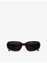 selfridges RetroSuperFuture Troll Burnt Havana Rectangle-Frame Acetate Sunglasses- Buy online at McGrocer