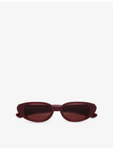 selfridges Retrosuperfuture Vega Bordeaux Acetate Sunglasses- Buy online at McGrocer