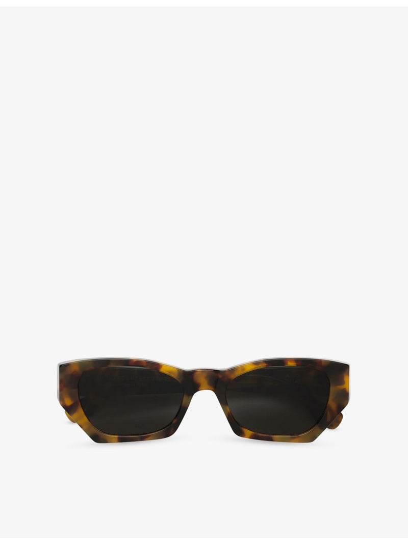 RetroSuperFuture Amata spotted havana rectangle-frame sunglasses, imported from the UK