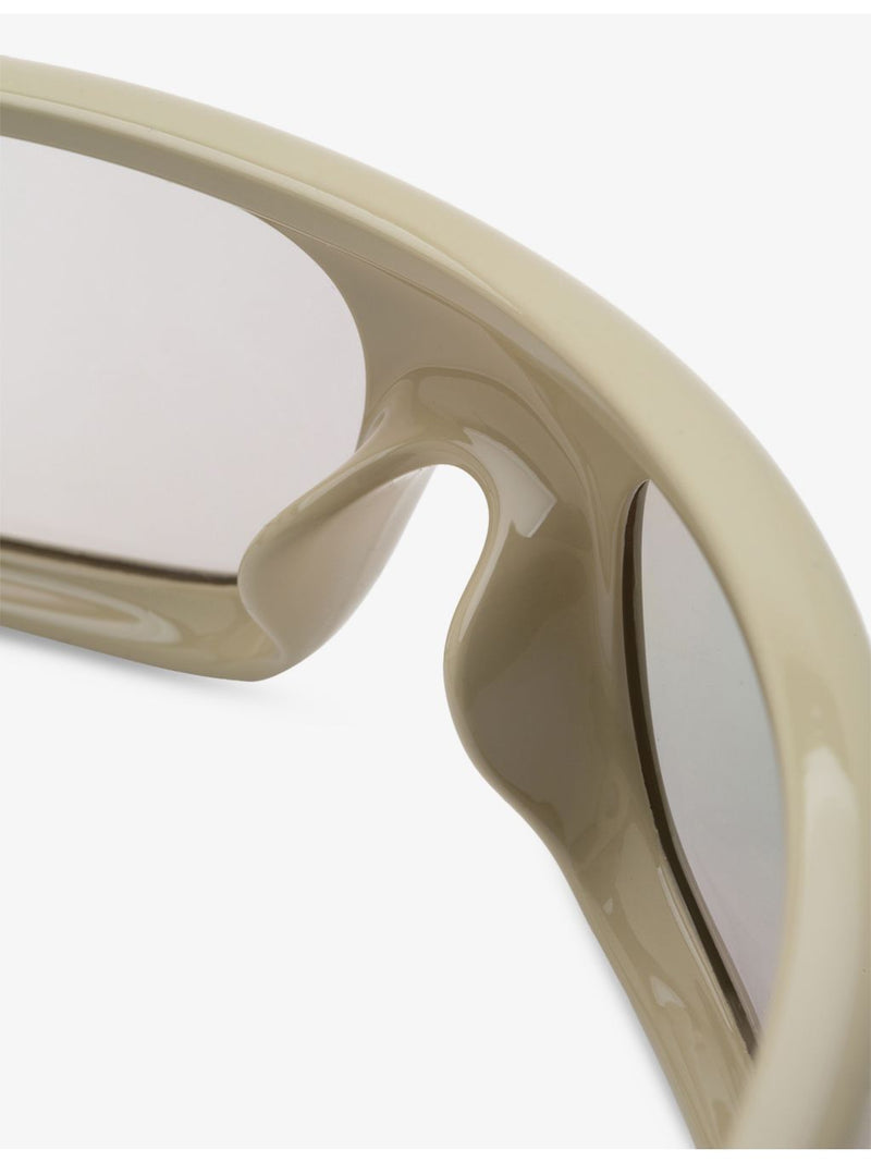 RETROSUPERFUTURE Cerchietto Cremoso shield-frame sunglasses, imported from the UK