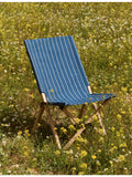 HAY beech folding chair with stripe print, UK version