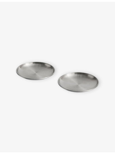 selfridges HAY Outdoor Market Set of Two Stainless Steel Plates- Buy online at McGrocer