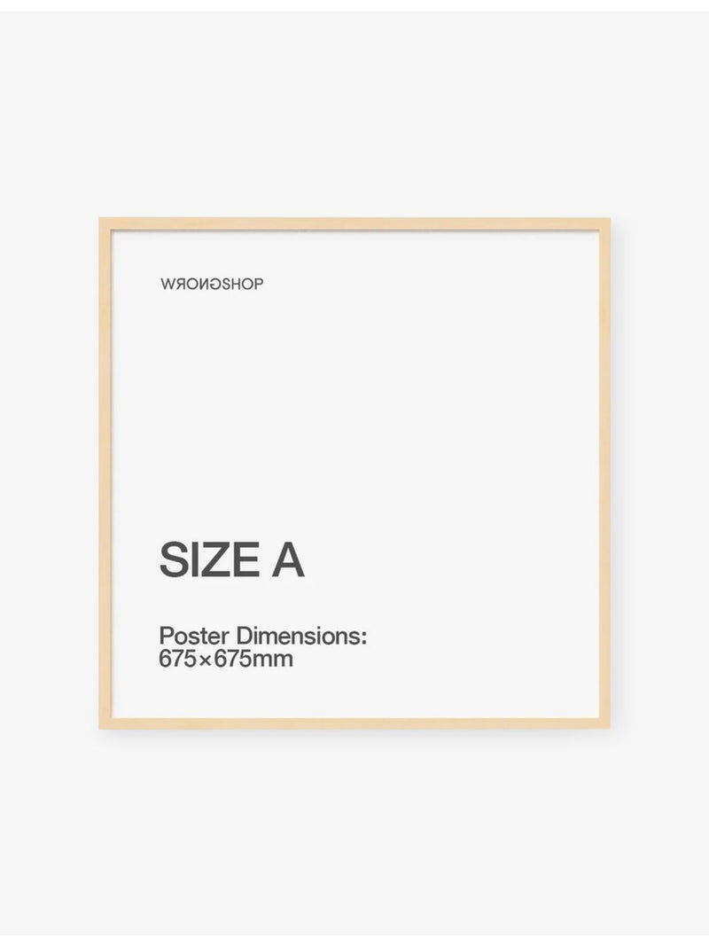 The Wrong Shop oak selffit wooden frame size A, UK version