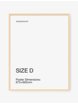 selfridges The Wrong Shop Oak Selffit Wooden Frame Size D- Buy online at McGrocer