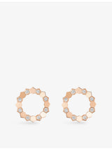 selfridges Chaumet Bee de Chaumet Round 18ct Rose-Gold and Diamond Earring- Buy online at McGrocer