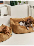 Snozy corduroy dog bed with machine washable cover, UK version
