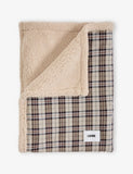 CAFIDE Toia Tartan Cotton and Faux-Fur Dog Blanket