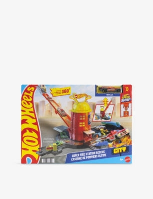 Hot Wheels City Fire Station playset, imported from the UK