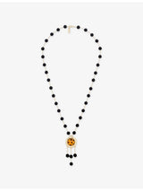 selfridges The Kooples Beaded Brass Pendant Necklace- Buy online at McGrocer
