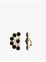 selfridges The Kooples Beaded Brass Stud Earrings- Buy online at McGrocer