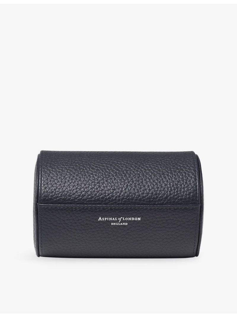 Aspinal of London leather double watch box with suede lining, UK version