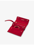 Aspinal of London croc-effect leather jewellery roll, imported from the UK