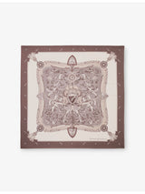 selfridges Aspinal of London Square Silk Scarf 31.5in- Buy online at McGrocer