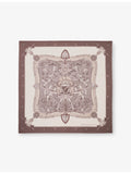 Aspinal of London square silk scarf 31.5 inches, UK version