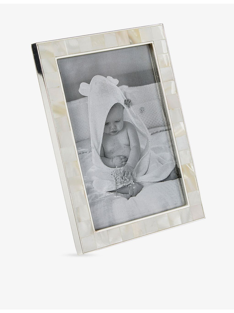 The White Company mother-of-pearl photo frame 20x15cm, imported from the UK