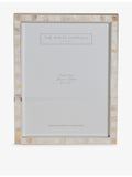 The White Company mother-of-pearl tiled photo frame 22x28cm (British brand)