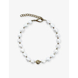 selfridges Unleash Cph Balance Large Brass and Freshwater Pearl Dog Necklace 42-48cm- Buy online at McGrocer