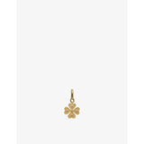 selfridges Unleash Brass and Zircon Four-Leaf Clover Dog Collar Charm, Luck Collection, 3.5cm x 1.8cm- Buy online at McGrocer