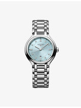 selfridges Longines PrimaLuna Stainless Steel Diamond Quartz Watch 30mm- Buy online at McGrocer