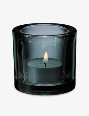 Ittala Kivi Votives tinted glass tealight candleholder 7cm (British brand)