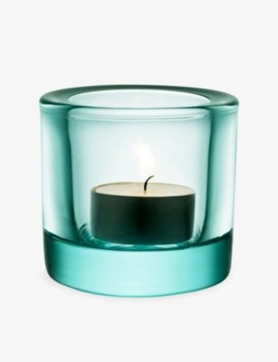 Ittala Kivi Votives tinted glass tealight candleholder 7cm (British brand)