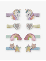 selfridges Mimi & Lula Dreamy Unicorn Set of Eight Hair Clips- Buy online at McGrocer