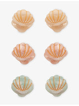 selfridges Mimi & Lula Set of Six Shell Acetate Hair Clips- Buy online at McGrocer