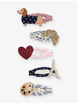 selfridges Mimi & Lula Paris Set of Five Woven Hair Clips- Buy online at McGrocer