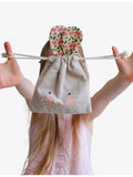 Mimi & Lula bunny pouch with hair clips and ties, UK version