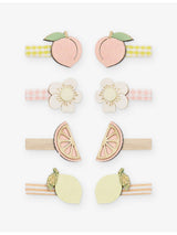 selfridges MIMI & LULA Peachy Citrus Set of Eight Hair Clips- Buy online at McGrocer
