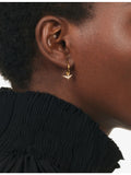 Rachel Jackson gold-plated sterling silver huggie hoop earrings - British product