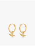 Rachel Jackson gold-plated sterling silver huggie hoop earrings - British product