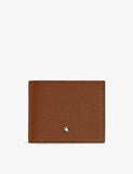 Montblanc leather wallet 6cc grained texture, UK version