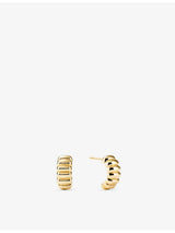 selfridges Mejuri Charlotte 14ct Yellow-Gold Hoop Earrings- Buy online at McGrocer