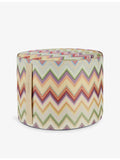Missoni Agadir cylinder woven pouf 40cm - British product