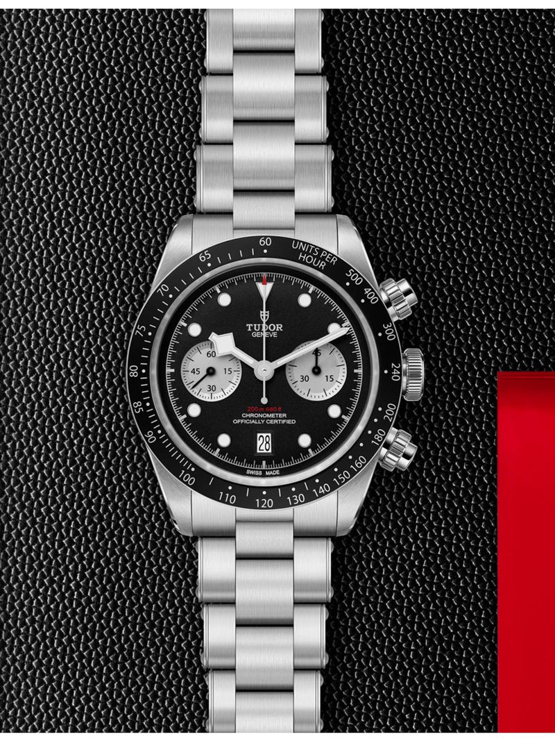 Tudor Black Bay Chrono automatic watch 41mm stainless steel (British brand)