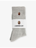 A Bathing Ape cotton-blend crew socks with logo, UK version