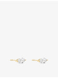 The Diamond Lab marquise-cut diamond stud earrings 2.02ct (British brand)