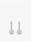 The Diamond Lab cushion-cut diamond drop earrings 2.43ct - British product