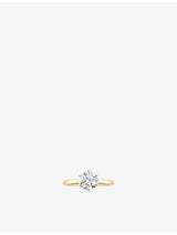 selfridges The Diamond Lab Timeless Brilliant-Cut 18ct Yellow-Gold and 1.5ct Lab-Grown Diamond Ring- Buy online at McGrocer