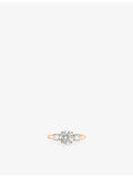 The Diamond Lab 18ct rose-gold brilliant-cut 1.99ct diamond ring - British product