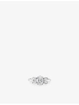 selfridges The Diamond Lab Timeless 18ct White-Gold and 2.11ct Oval Lab-Grown Diamond Ring- Buy online at McGrocer
