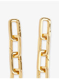 Poubel engraved-link 14ct yellow gold vermeil bracelet 21cm (British brand)