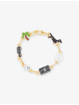 selfridges Poubel West Coast 14ct Gold Vermeil Bracelet, 23cm- Buy online at McGrocer