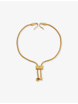 selfridges Poubel Single Charm 14ct Gold-Plated Sterling-Silver Bracelet- Buy online at McGrocer